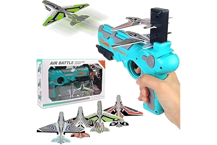 Graphene Airplane Launcher Gun Flying Aeroplanes Toys for Boys Safe & Fun Shooting Guns for Kid — Linkbiz SmartDeal's