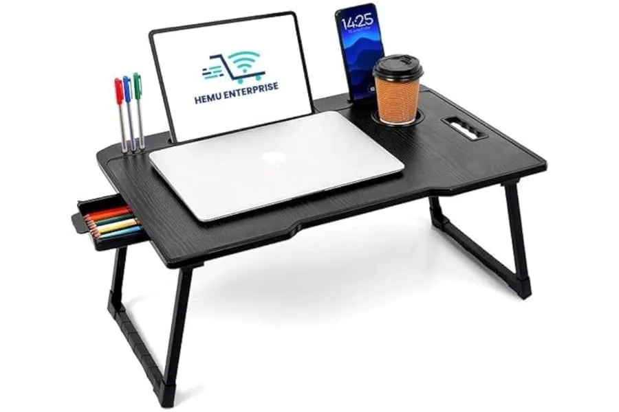 Etekcity Study Table Bed Table Premium Laptop Table/Foldable and Portable Wooden/Writing Desk f — Linkbiz SmartDeal's