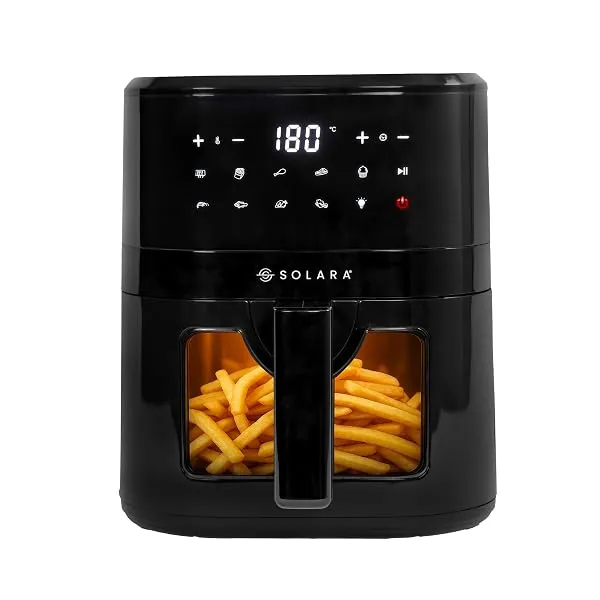 SOLARA Air Fryer For Home 4.5L with See Through Window, 10 Preset menus, 360° High Speed Air Circulation for Fry, Grill, Roast & Bake,Uses upto 90% less fat, 1500 Watts, Digital To — Linkbiz SmartDeal's