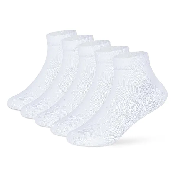 Supersox Ankle White School Uniform Socks for Kids, Made with Breathable, Anti Odour & Moisture Absorbent Cotton with a Extra Durable Welt, Ideal For All Day Wear — Linkbiz SmartDeal's