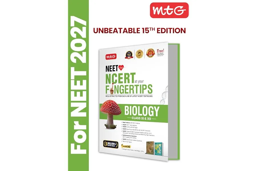 MTG NCERT at your FINGERTIPS Biology For NEET Exam 2026-2027 | NCERT Exam Scorer, Concept Prior — Linkbiz SmartDeal's