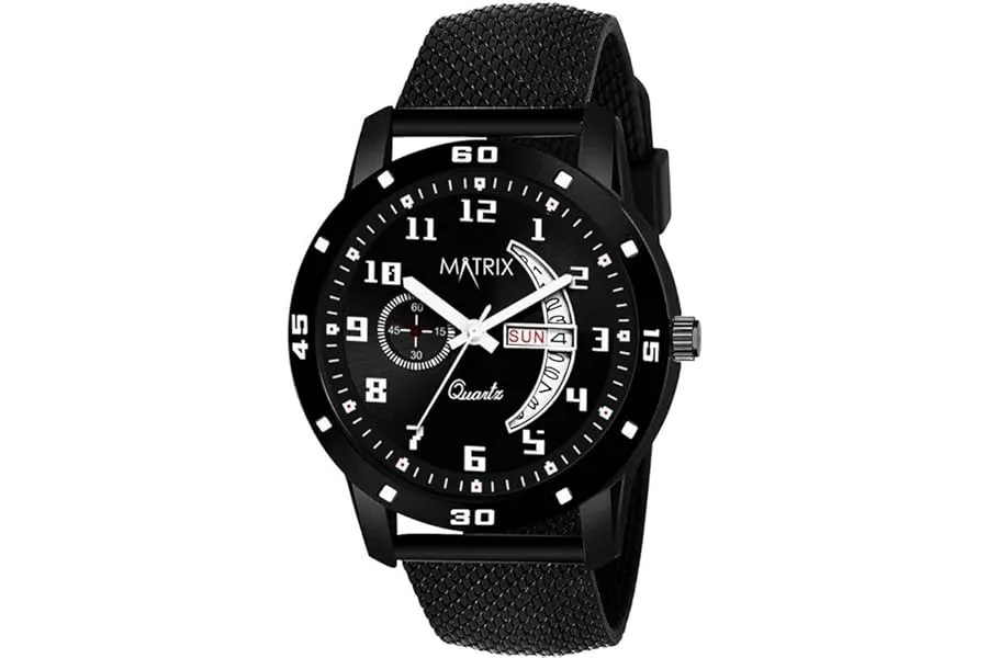 Matrix Analog Day & Date Display Wrist Watch for Men & Boys — Linkbiz SmartDeal's