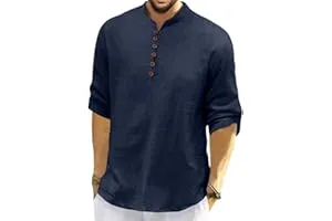 ROYALSCOUT Men's Cotton Polyester Blend Solid Regular Fit Full Sleeve Short Kurta | Ethnic, Lig — Linkbiz SmartDeal's