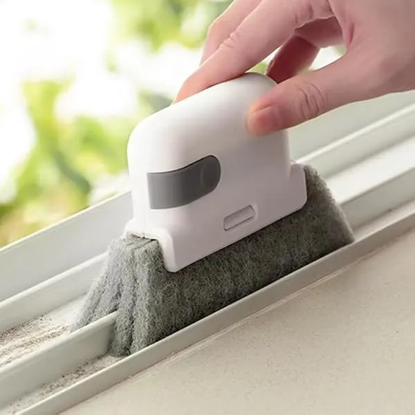 SIMXEN 2 in 1 Multifunctional Groove Clean-ing Brush Window Sliding Door Track Cleaning Brush with Dust Collector,Cleaning Brush for Door and Window Gaps,Ideal Cleaning Tool for Do — Linkbiz SmartDeal's