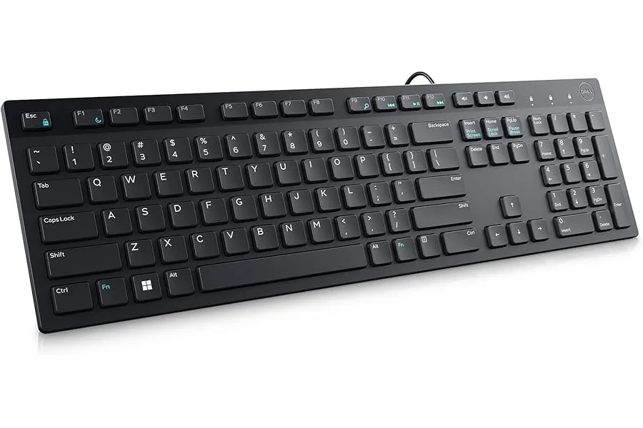 Dell KB216 Wired Multimedia Keyboard - Full-Size Layout with USB Interface, Chiclet Keys, Spill — Linkbiz SmartDeal's