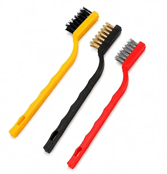 DecorTwist Cleaning Brush – 3 Pc Wire & Steel Brush Set for Gas Stove | 3-in-1 bristle set for rust, stove & metal cleaning — Linkbiz SmartDeal's
