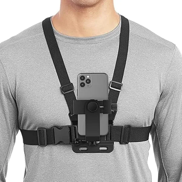 Sounce Mobile Phone Chest Strap Mount GoPro Chest Harness Holder for VLOG/POV Compatible with All Cell Phones and GoPro Hero 9, 8, 7, 6, 5,OSMO Action, AKASO and Other Action Camer — Linkbiz SmartDeal's