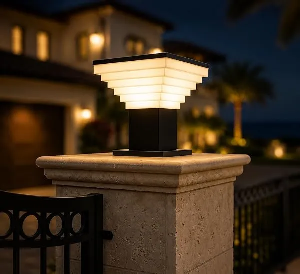 DarkVision Gate Lights for Outdoor Waterproof, Gate Lamps for Main Gate, Gate Light Lamp, Pillar Light, Boundary Light, Compound wall Lamps for Main Entrance(Without Bulb) — Linkbiz SmartDeal's