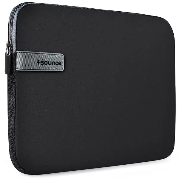 Sounce Protective Laptop Bag Sleeve fits Upto 15.6" Wrinkle Free, Padded, Water Resistant Light Neoprene case Cover Pouch, Compatible for All Notebooks Such as Mac Book Pro (15.6 i — Linkbiz SmartDeal's