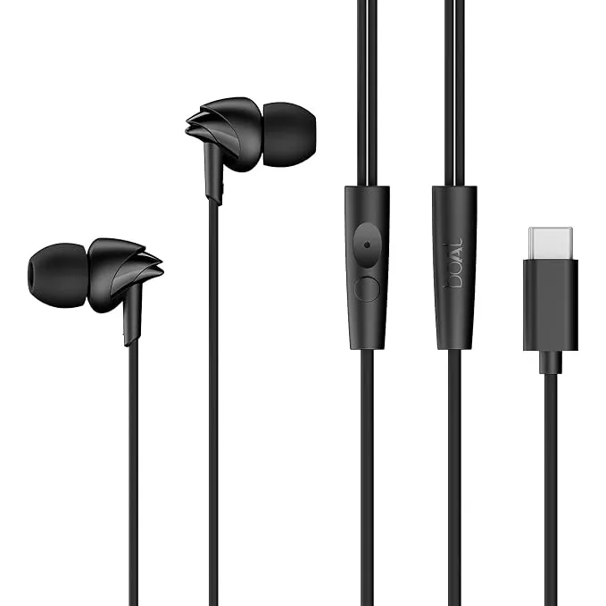 boAt Bassheads 300C Wired Earphones with Type-C Jack — Linkbiz SmartDeal's