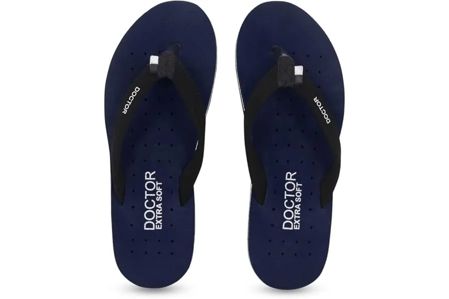 DOCTOR EXTRA SOFT House Slipper for Women's Care Dr Orthopaedic Super Comfort Fitting Flat Cush — Linkbiz SmartDeal's