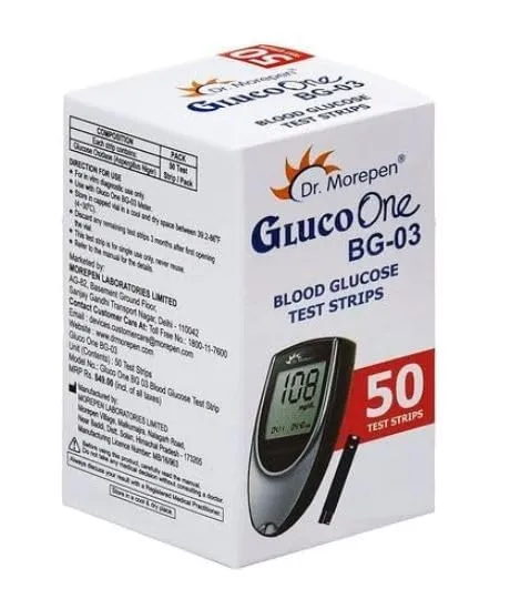 Dr. Morepen Gluco-One BG-03 Blood Glucose 50 Test Strips Only — Linkbiz SmartDeal's