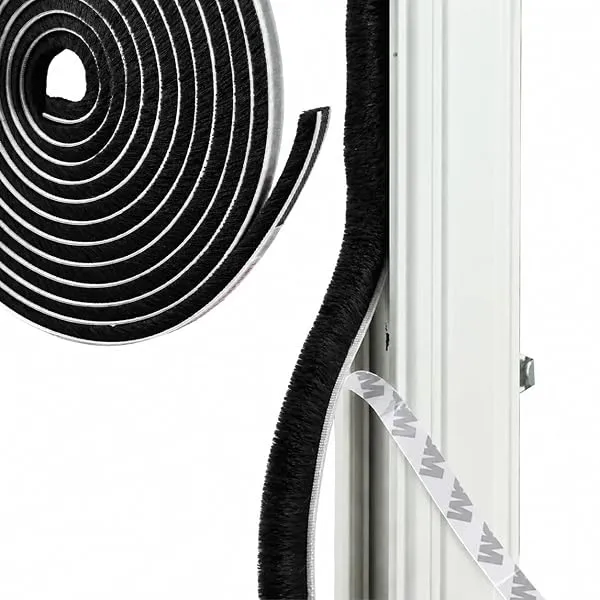 URBANMONK 10 Meter Weather Stripping Door Seal Strip | Self Adhesive Weather Strip Sound proofing for Windows | Window Sealing Strips for Gap | soundproof Door Seal (Black) — Linkbiz SmartDeal's