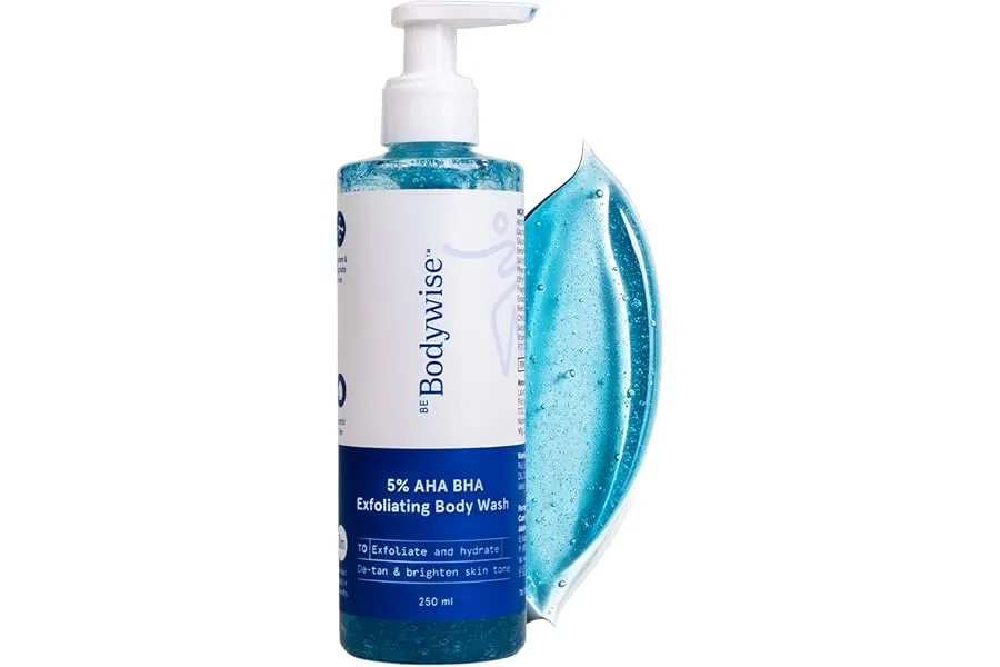 Be Bodywise 5% AHA BHA De-Tan Exfoliating Body Wash 250ml | For Body Acne, Strawberry Skin, De- — Linkbiz SmartDeal's