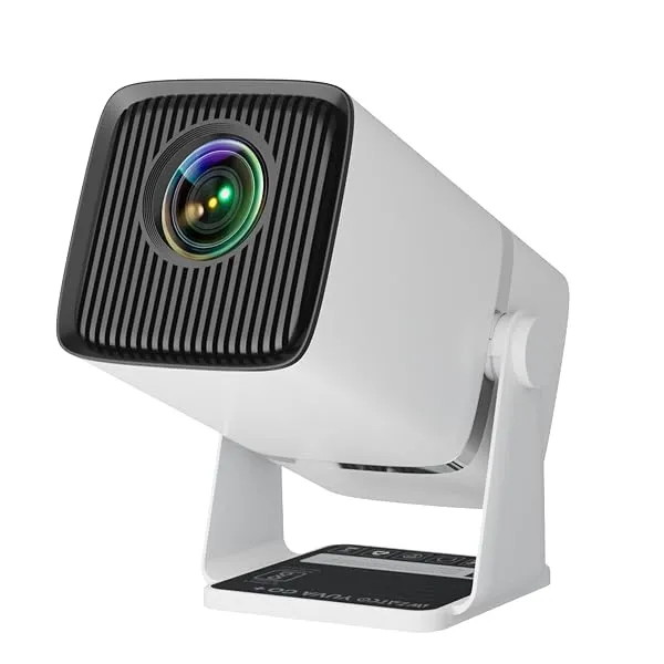WZATCO Yuva Go Plus Smart Android Projector, White | 1080P Native, Rotatable, Auto & 4D Keystone, 9000 Lumens, WiFi-6 & BT — Linkbiz SmartDeal's