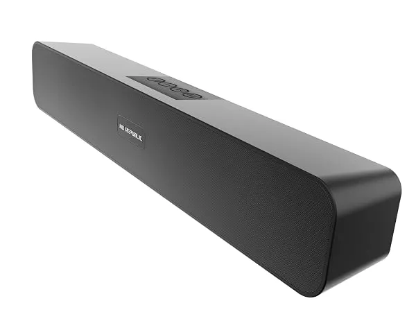 Nu Republic Soundbar 20 Bluetooth Soundbar with X-Bass Technology, 52mm Dynamic Drivers, Upto 12 Hrs Playtime, 20 W Output, Aux/USB Port (5.0 Channel) (Black) — Linkbiz SmartDeal's