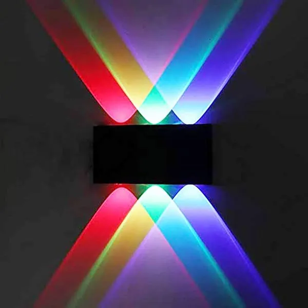 FILLISKA® LED Outdoor UP Down Wall Light, IP-65 Waterproof & Shockproof Body. (3+3 RGB)(2 Year Warranty) — Linkbiz SmartDeal's