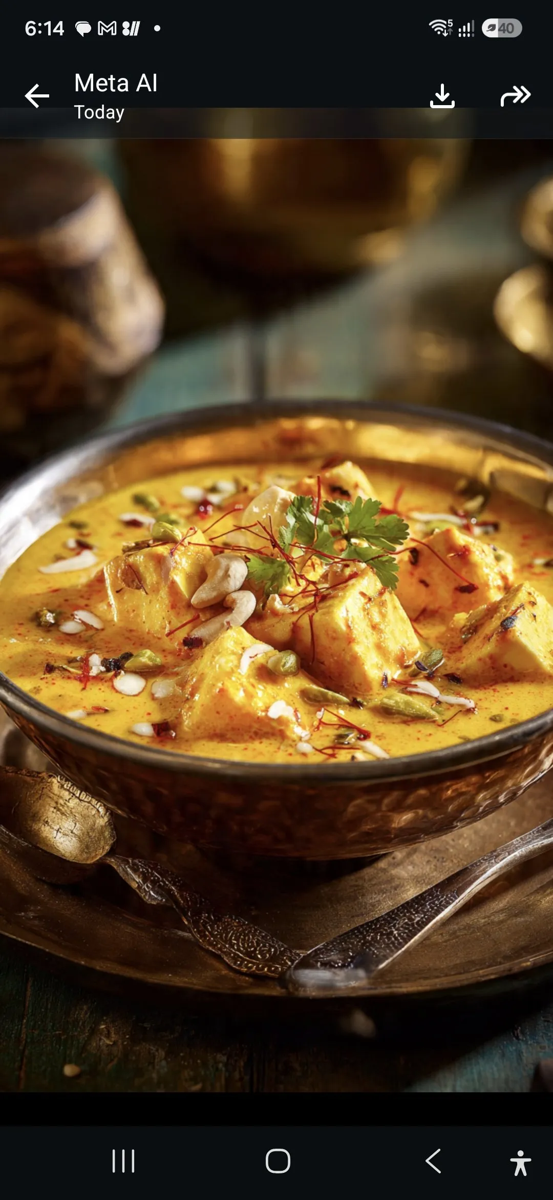 Kaju Paneer Full Plat