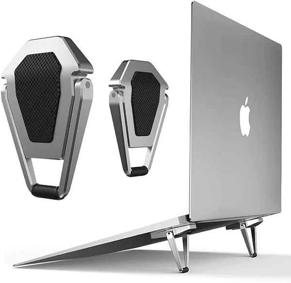 EDNITA Mini Laptop Stand for Desk | Portable Metal PC Desk Stand, Aluminium Cooling Pad Mini Clip Compatible with MacBook Apple Laptop, Lenovo, Dell, Hp, Acer & Other Laptops Pack — Linkbiz SmartDeal's