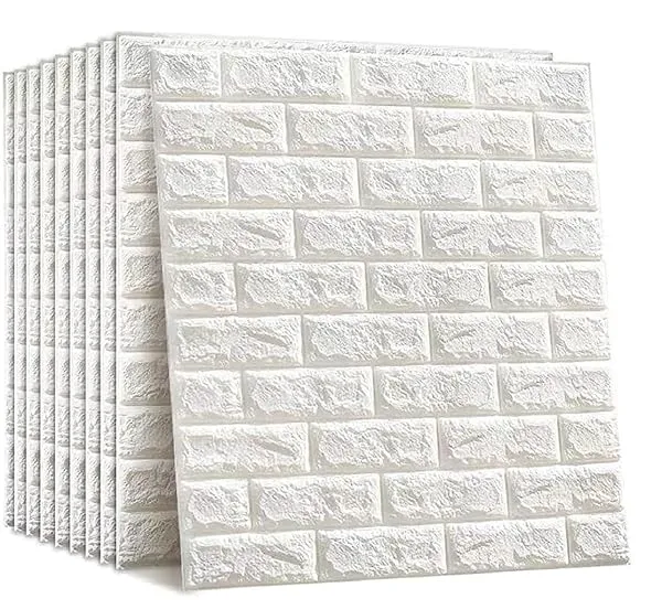 Barebeauty 3D Wall Panel Wallpaper, Self Adhesive PE Foam Brick Sticker, Waterproof Peel & Stick Wall Covering for Home, Bedroom & Living Room Decor, 70 x 77 cm (Pack of 1, 5.8 Sq. — Linkbiz SmartDeal's