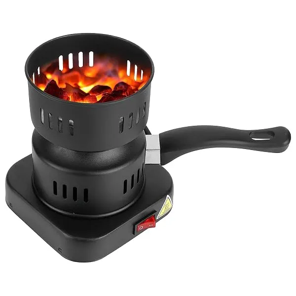 Swihacs Charcoal Burner Heater, Stove Electric Camping Cooking Stove, Charcoal Electric Coal, Lighter Electric Sigdi, Metal Hotplat,Black — Linkbiz SmartDeal's