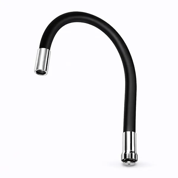 Volo 360 Degree Swivel Spout for Basin Mixture and Flexible Silicone Taps (Black) — Linkbiz SmartDeal's