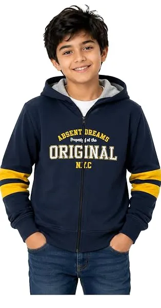 T2F Boy's Cotton Regular Fit Hooded Sweatshirt — Linkbiz SmartDeal's