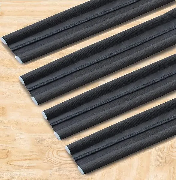 GLUN ® Non-Woven Door Bottom Sealing Guard for Home, Office, Hotel Reduce Noise, Insects, Wind Dust Weather from Outside Black in Color Pack of 4 — Linkbiz SmartDeal's