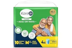 Karein Classic Adult Diaper Pant M Size, Medium, Waist (75-100 cm 30'-40'), 10 Unit, Long Prote — Linkbiz SmartDeal's