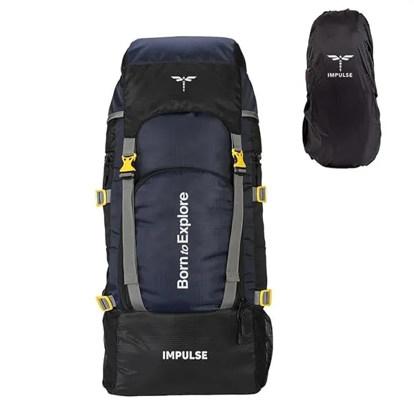Impulse 4 Compartment Rucksack Bags 60 Litres Travel Bag For Men Tourist Bags For Travel Backpack For Hiking Trekking Bag For Men Camping Keep Discovering Light With 1 Year Warrant — Linkbiz SmartDeal's