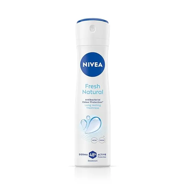 NIVEA Women Fresh Natural Deodorant Spray, 48H Odour Protection, Sweat Protection, Long Lasting Fresh Fragrance, Underarm Deodorant & Body Spray for Women, Daily Underarm Care, 150 — Linkbiz SmartDeal's