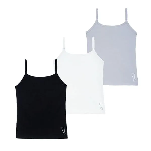 YouGotPlanB Cotton Padded Camisole | Pack of 3 | Ages 8-16 Years | Built-in Light Padding | Full Coverage | Ideal for School — Linkbiz SmartDeal's