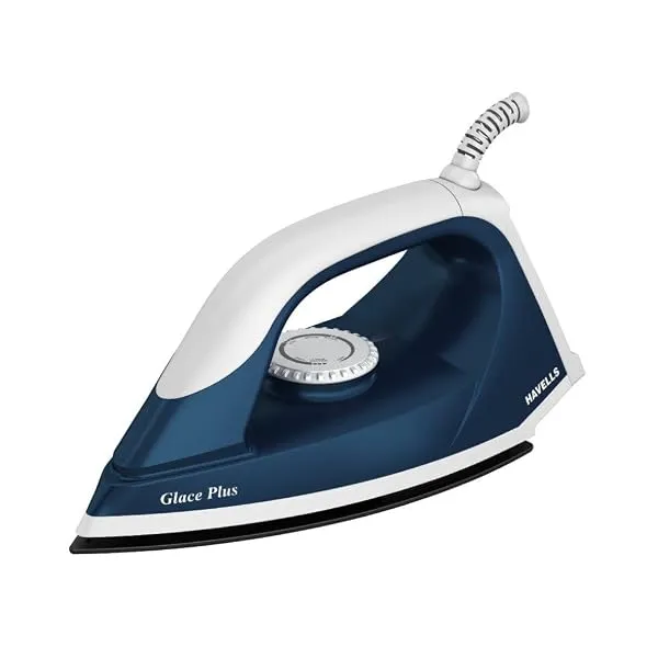 Havells Glace Plus 1000 Watts Dry Iron Press| 2X Non Stick Greblon Coating from Germany| 2X ISI Certified Safety & Performance| Fire Retardant Body| 2 Years Door Step Warranty by H — Linkbiz SmartDeal's