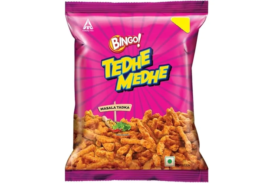 ITC Bingo! Tedhe Medhe Masala Tadka - Sticks with Indian Masala Flavour - 70g(Weight May Vary) — Linkbiz SmartDeal's
