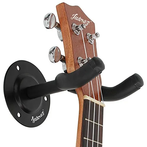 Juârez JRZ100 Guitar Wall Hanger/Mount/Holder/Hook/Stand/Rack for Acoustic/Electric/Bass Guitars, with Fittings/Accessories, Black — Linkbiz SmartDeal's