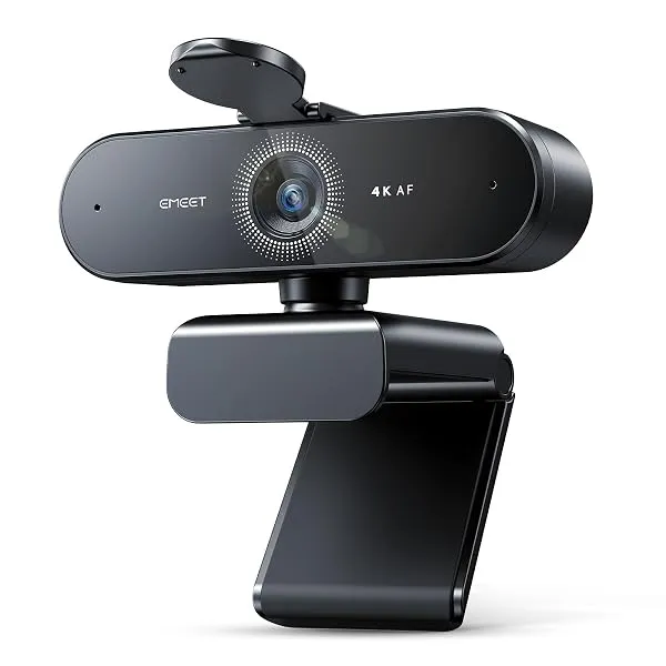 EMEET NOVA 4K Webcam for PC - Ultra 4K HD, PDAF Autofocus, Dual Noise-Cancelling Mics, 73° FOV, Auto Light Correction, USB Plug&Play, Privacy Cover, Ideal for High-End Business Mee — Linkbiz SmartDeal's