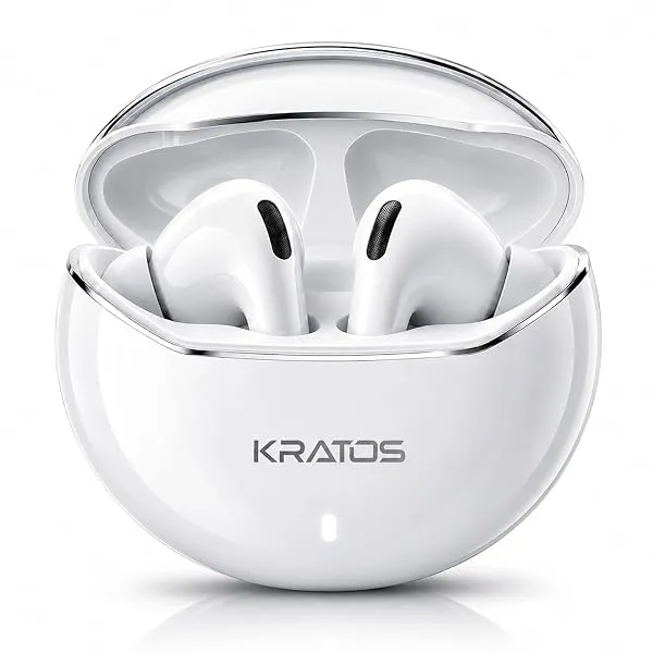 Kratos TW02 Ear Buds Wireless with 60H Playtime, Noise Isolation & Clear Calls, Bluetooth Earbuds with Voice Assistant, Ear Buds with Bluetooth V 5.3 & with Type C Fast Charging, I — Linkbiz SmartDeal's