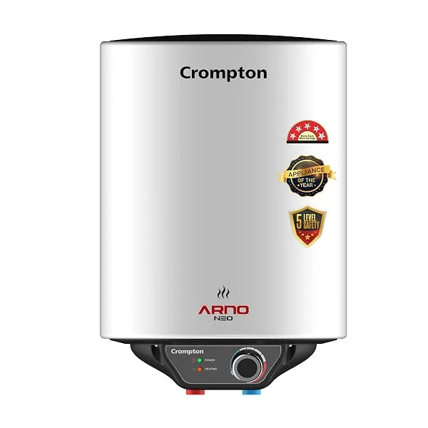 Crompton Arno Neo 15-L 5 Star Rated Storage Water Heater (Geyser) with Advanced 3 Level Safety, National Energy Conservation Award Winner 2023 — Linkbiz SmartDeal's
