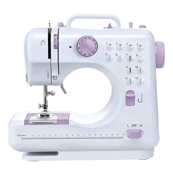 NANANARDOSO Mini Sewing Machine For Beginner, Portable Machine,12 Built-In Stitches Small Double Threads And Two Speed Multi-Function Mending With Foot Pedal Kids, Women (Purple) — Linkbiz SmartDeal's