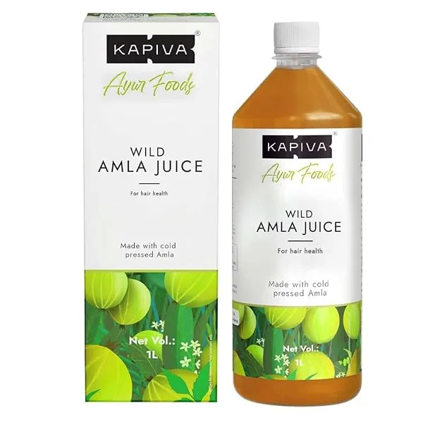 Kapiva Wild Amla Juice (1L) | Suitable for Healthy Hair & Skin | Natural Source of Vitamin C | Organic & Natural Juice Made with Cold Pressed Amla from Pratapgarh | No Added Sugar — Linkbiz SmartDeal's