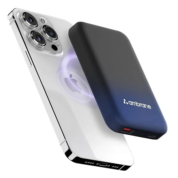 Ambrane Magsafe Wireless 10000Mah Fast Charging USB Type-C Input Power Bank — Linkbiz SmartDeal's