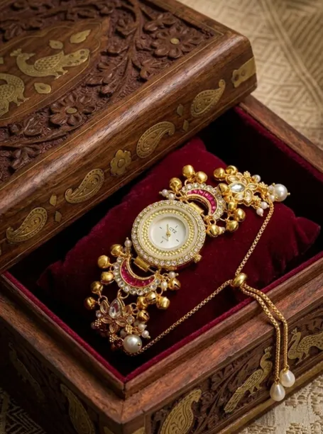 Kashmir Kanya Kashmiri Meenakari Ethnic Analog Watch — Linkbiz SmartDeal's