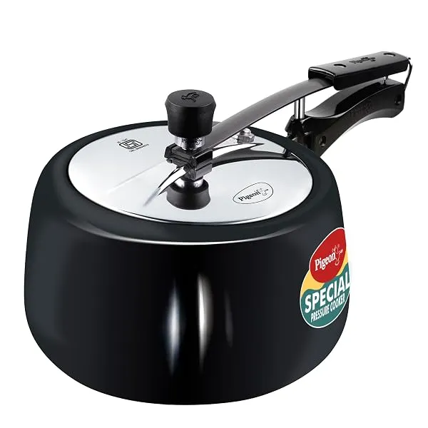 Pigeon by Stovekraft Hard Anodised Aluminium Inner Lid Cooker - 3 Litre with Induction Base, Silver, medium (14547) — Linkbiz SmartDeal's