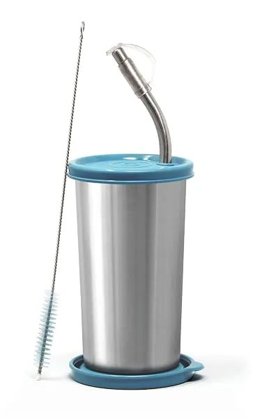Signora Ware Sip Fast Stainless Steel Tumbler with 1 Straw and Two Lid | Leak-Proof | Reusable Straw | Lightweight and Portable | Non Toxic | Outdoor Activities | Smoothies & Shake — Linkbiz SmartDeal's