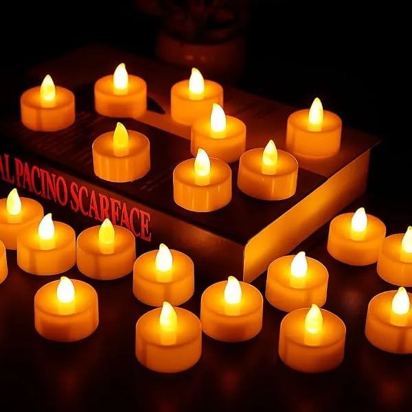 Oblivion Pack of 06 LED Tealight Candles – Battery Operated Flameless & Smokeless Decorative Diyas for Diwali, Pooja & Home Decoration, Warm Yellow Tea Lights for Festival & Party — Linkbiz SmartDeal's