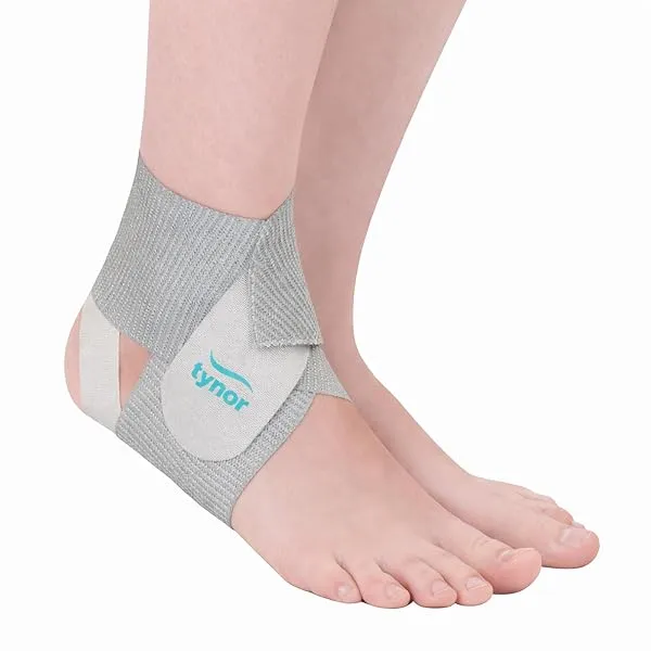 TYNOR Ankle Wrap Sleek Elastic, Grey, Universal, 1 Unit — Linkbiz SmartDeal's