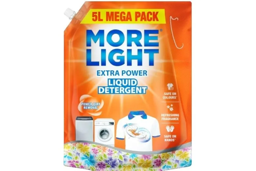 More Light Extra Power Liquid Detergent 5 Litre Pouch with Enzymatic Action Removes Tough Stain — Linkbiz SmartDeal's