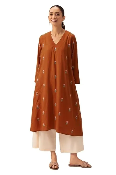 ANNI DESIGNER Viscose Blend Kurta for Women | Kurti Set Woman | Kurta with Palazzo | A Line Printed Co Ord Outfit | Cord Ethnic Suit | Indian Office Party Traditional Clothing Fash — Linkbiz SmartDeal's