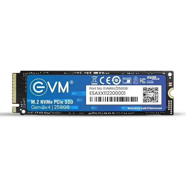 EVM 256GB NVMe M.2 SSD 2280 PCIe Gen 3x4 | Up to 3000MB/s Read 2000MB/s Write, Internal SSD, Laptop Desktop Gaming, 5 Year Warranty, EVMNV-256GB — Linkbiz SmartDeal's