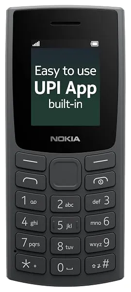 Nokia All-new 105 Single Sim Keypad Phone with Built-in Phone Pay app, Long-Lasting Battery, Wireless FM Radio| 1 Year Replacement Guarantee | Charcoal — Linkbiz SmartDeal's